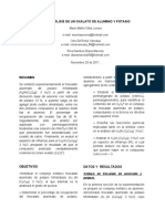 Síntesis y Análisis de Un Oxalato Tripotásico de Aluminio