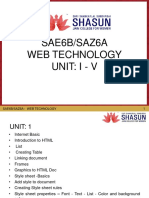 Web Technology Full Notes by Shasun