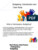 Participatory Budgeting: Introduction and Case Study