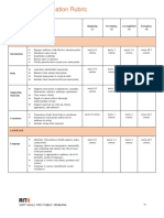 Speech Evaluation Rubric: Beginning (1) Developing (2) Accomplished (3) Exemplary