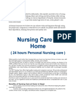 Nursing Care at Home Business Plan