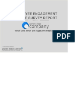 Employee Engagement Survey Report Template