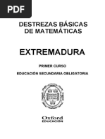 Destrezas Basicas de Matematicas 1 Eso Extremadura