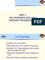 UNIT 3 - HIV-AIDS Epidemiology and Disease Progression - 11 FEb