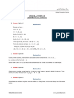 Online Activity-08 Arithmetic Reasoning: Answer