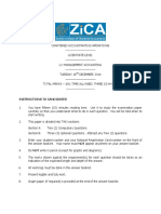 2014 December Management Accounting L2