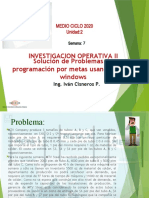 Investigacion Operativa Ii Solución de Problemas de Programación Por Metas Usando QM For Windows