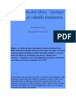 Resumen Del Libro Quique H El Caballo Fantasma