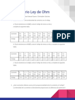 Cuestionario Ley de Ohm