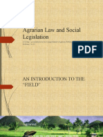 Agrarian Law and Social Legislation