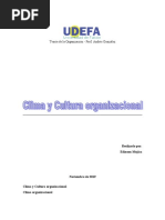 Clima y Cultura Organizacional