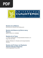 1.4 TABLA COMPARATVA Comportamiento Humano A Lo Largo Del Ciclo Vital