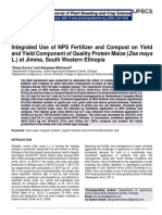 Integrated Use of NPS Fertilizer and Compost On Yield and Yield Component of Quality Protein Maize (Zea Mays L.) at Jimma, South Western Ethiopia