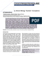 Exploring Secondary School Biology Teachers' Conceptions of Explanations