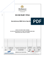 KG D6 Ruby: Geostationary DBB Valves Specification