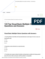 120 Top Visual Basic Multiple Choice Questions and Answers - Connect My Guru PDF