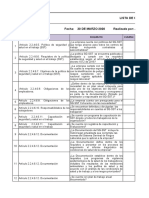 Lista de Chequeo 2400