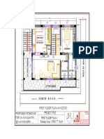 Proposed Residence For MR - Manjunath..., at Mayasandra... ,: FIRST FLOOR PLAN - (41'X22'6'')