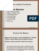 Receive Mission: Troop Leading Procedures