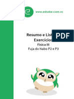 Física III Resumo e Lista de Exercícios Fuja Do Nabo