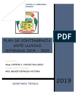 Plan de Contingencia - Pariahuanca