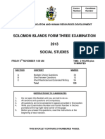 F3 Soc Stud Exam 2013 