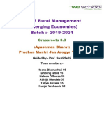 PGDM Rural Management (Emerging Economies) Batch:-2019-2021