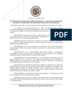 Declaración de Santiago Sobre Democracia Y Confianza Ciudadana: Un Nuevo Compromiso de Gobernabilidad para Las Américas