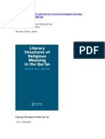 Literary Structures of The Qur'ān - Boullata