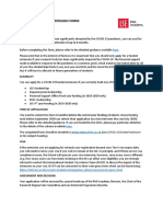 Covid-19 Funded Extension Form: Eligibility