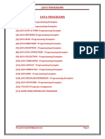 Java Programs