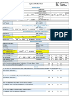 CC - Profile Sheet