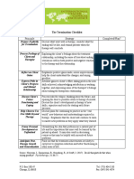 Principle Strategy Completed/Plan?: The Termination Checklist