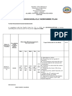 Office/School/Clc Workweek Plan: Alabel Central Integrated Sped Center