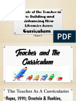 The Role of The Teacher in The Building