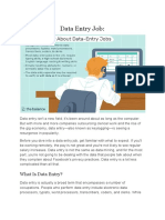 Data Entry Job