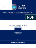 Mirpur University of Science and Technology: Deparment Software Engineering