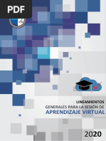 Lineamientos Generales para La Sesión de Aprendizaje Virtual