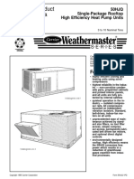 Product Data: 50HJQ Single-Package Rooftop High Efficiency Heat Pump Units