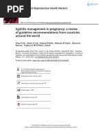 Syphilis Management in Pregnancy A Review of Guideline Recommendations From Countries Around The World