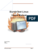 Burnintest Linux Users Manual: Passmark