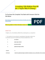 Advanced Accounting 12th Edition Paul M Fischer William J Taylor Rita H Cheng - Test Bank