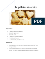 Receta de Galletas de Aceite