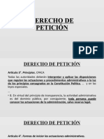 Derecho de Petición y Silencio Administrativo