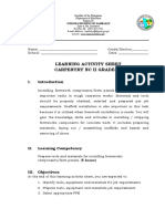 Learning Activity Sheet Carpentry NC Ii Grade 11