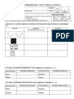 Prueba Genero de Los Sustantivos