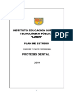 Plan de Estudio-Protesis Dental