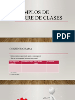 Ejemplos de Cierre de Clases