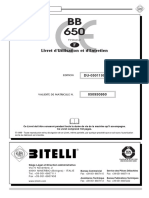 Livret D'utilisation Et D'entretien: Finisseur