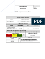 Formato de Indicadores de Gestion Logistica